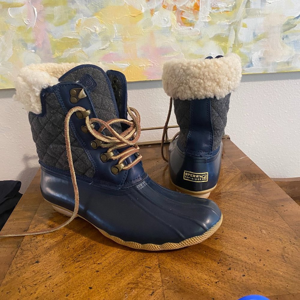Sperry Rain Boots with Fur lining